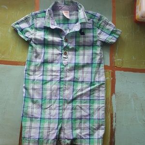 Plaid romper